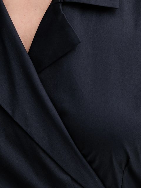 MUNTHE sukienka BOBULA kolor granatowy midi rozkloszowana 247131524712