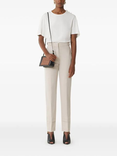 Lanvin cape-effect embellished T-shirt - White - zdjęcie produktu nr 2