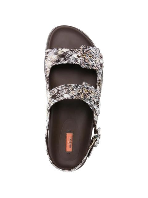 Missoni buckle strap sandal - Brown