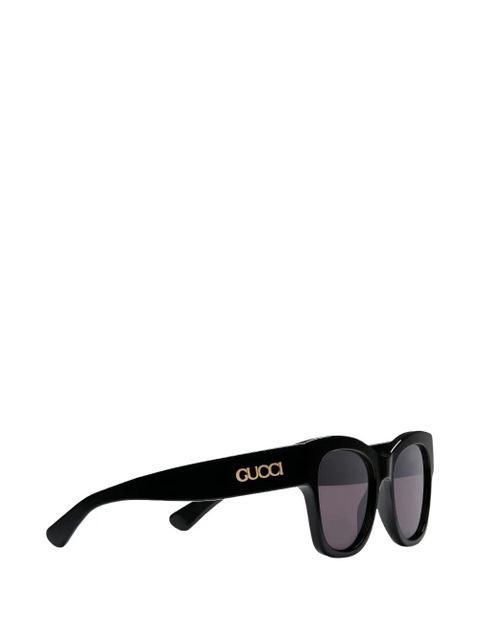 Gucci Eyewear logo-detail square sunglasses - Black - zdjęcie produktu nr 2