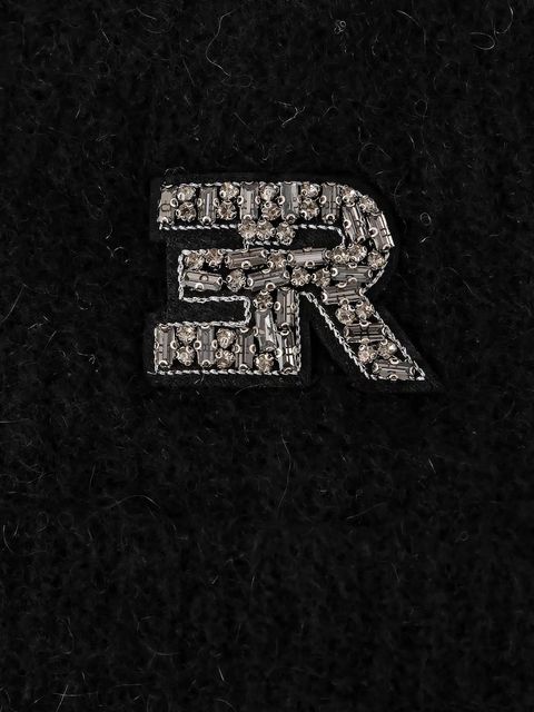 ERMANNO Firenze czapka z wełną kolor czarny 57TV005E89 - zdjęcie produktu nr 2