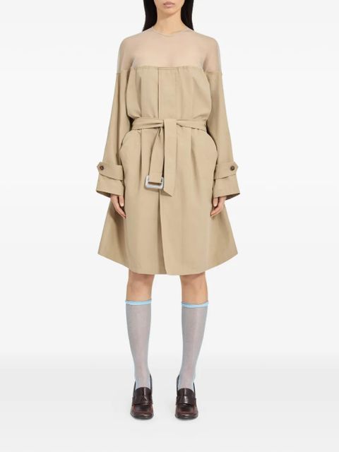 MM6 Maison Margiela long-sleeves midi dress - Brown - zdjęcie produktu nr 2