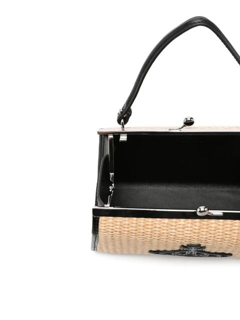 Vivienne Westwood XL Doll Orb-detail clutch bag - Neutrals