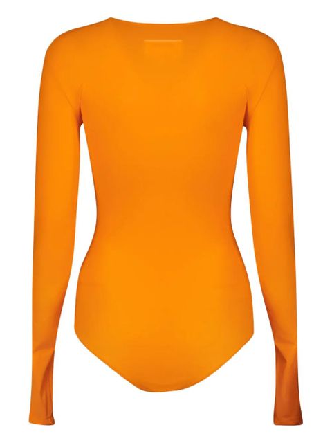 MM6 Maison Margiela numbers-motif bodysuit - Orange - zdjęcie produktu nr 2