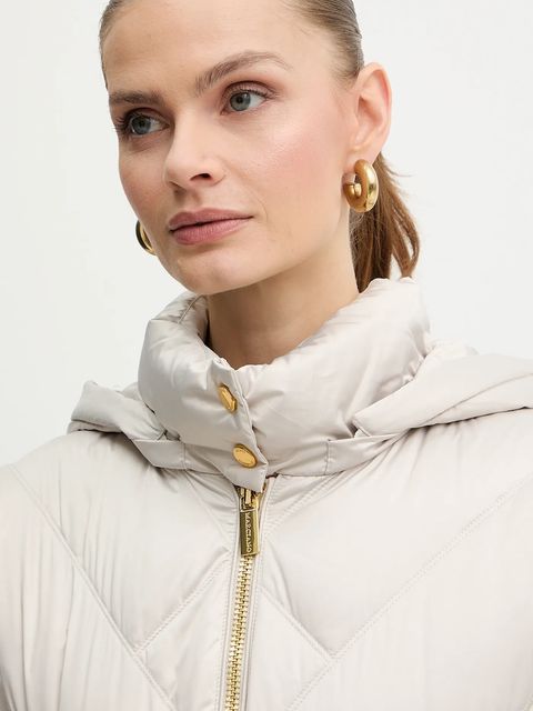 Marciano by Guess kurtka puchowa ELLY kolor beżowy zimowa 5BGL39 7374A