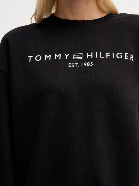 Tommy Hilfiger bluza damska kolor czarny z nadrukiem WW0WW47831