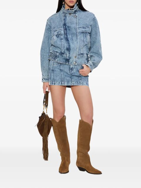 MARANT ÉTOILE buckled zip-up jacket - Blue