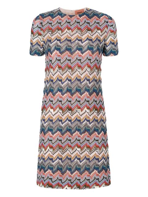 Missoni Zigzag Lamé knit mini dress - Pink - zdjęcie produktu nr 1