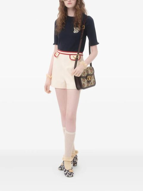 Valentino Garavani embroidered wool top - Blue - zdjęcie produktu nr 2