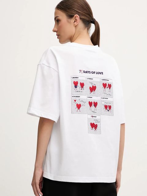 EA7 Emporio Armani t-shirt bawełniany damski kolor biały AF12957.7X000036