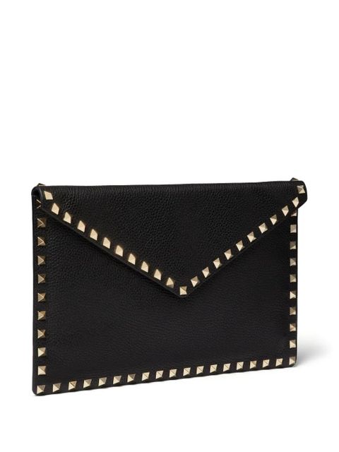 Valentino Garavani Rockstud envelope clutch bag - Black