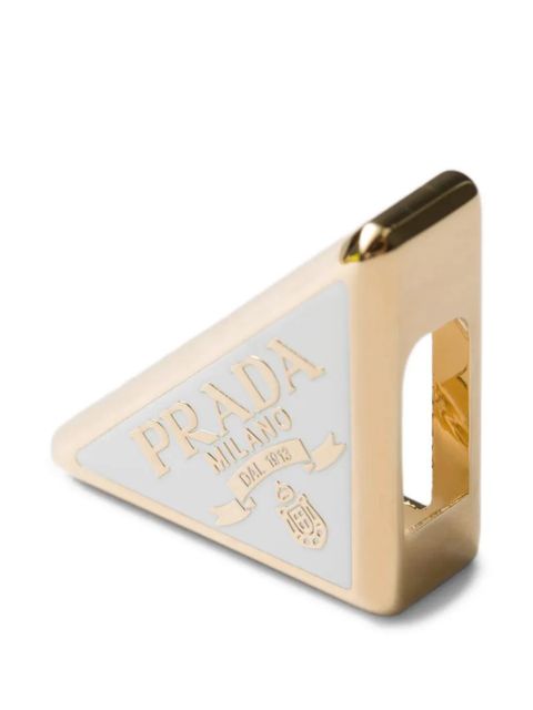 Prada logo-design scarf clip - Gold - zdjęcie produktu nr 2
