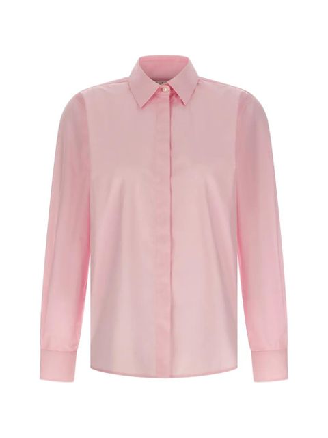Max Mara Maroso long-sleeve logo-appliqué shirt - Pink - zdjęcie produktu nr 1