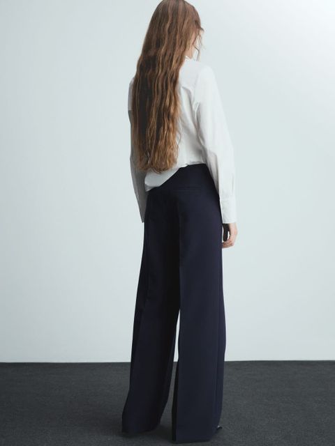 Spodnie wideleg z zaszewkami