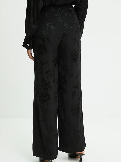 Answear.LAB spodnie damskie kolor czarny szerokie high waist