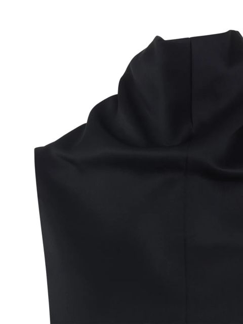 KHAITE high-neck sleeveless dress - Black