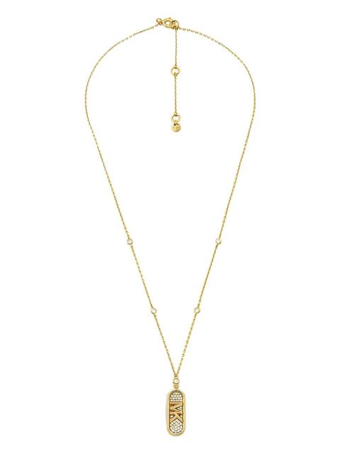 Michael Kors logo-plaque necklace - Gold - zdjęcie produktu nr 1