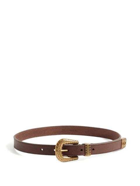 Valentino Garavani VLogo Signature calfskin belt 20mm - Brown - zdjęcie produktu nr 1
