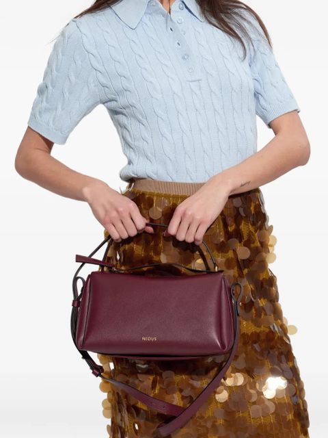 NEOUS calf leather cross body bag - Red - zdjęcie produktu nr 1