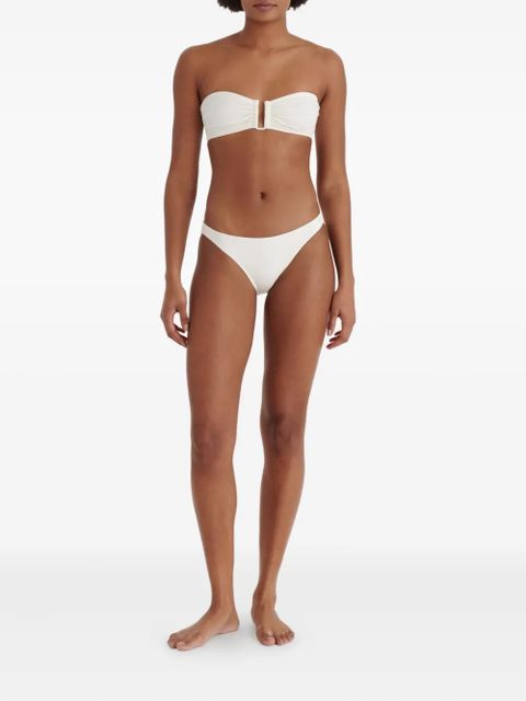 ERES Show ruched bandeau bikini top - White - zdjęcie produktu nr 2