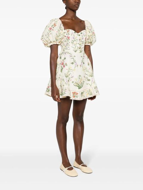 Agua By Agua Bendita Vuelo Cultivo linen dress - Neutrals