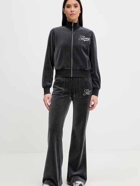 Guess Originals spodnie dresowe welurowe - zdjęcie produktu nr 1