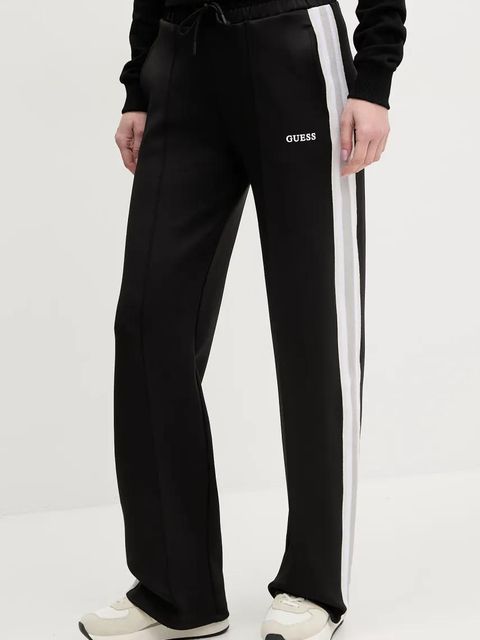 Guess spodnie dresowe YARROW damskie kolor czarny z nadrukiem V5GB12 KCRU2 - zdjęcie produktu nr 1