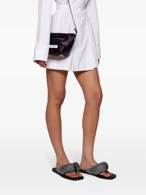 The Attico Indie Max flip flops - Black