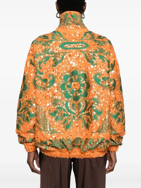 ETRO sequin-embellished bomber jacket - Orange