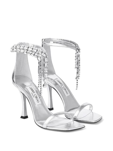 Jimmy Choo 100mm Verity sandals - Silver - zdjęcie produktu nr 2