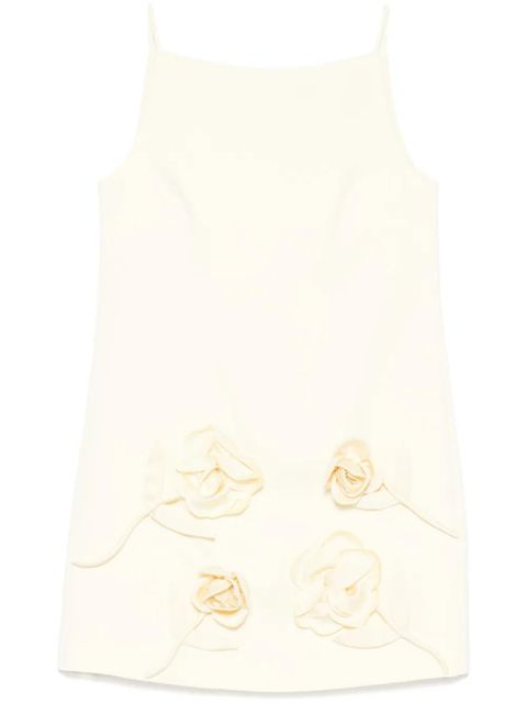 Self-Portrait flower-appliqué mini dress - Yellow - zdjęcie produktu nr 1