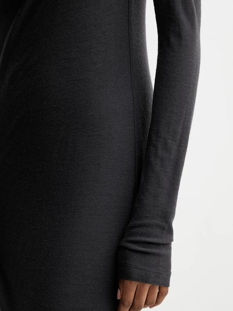 Nanushka sukienka wełniana kolor szary maxi dopasowana NW25PFDR10792