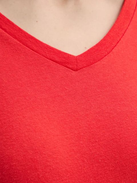 American Vintage t-shirt bawełniany damski kolor czerwony GAMI02DE25