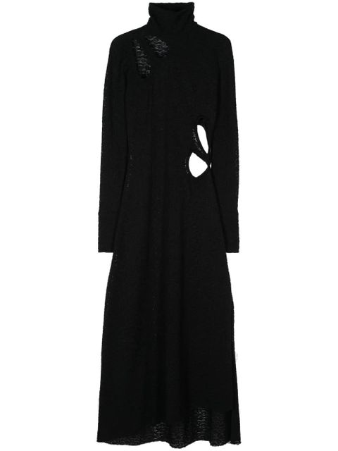 Victoria Beckham floral-embroidery dress - Black - zdjęcie produktu nr 1