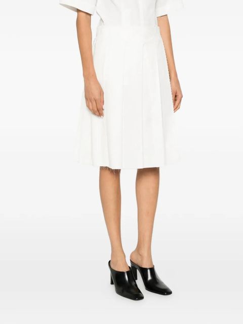 TOTEME beaded pleated mini skirt - White