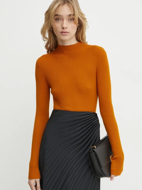 Karl Lagerfeld torebka skórzana kolor czarny A1W30444