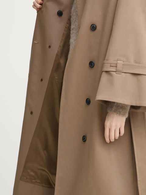 By Malene Birger trencz ALAYA damski kolor brązowy przejściowy oversize 103331