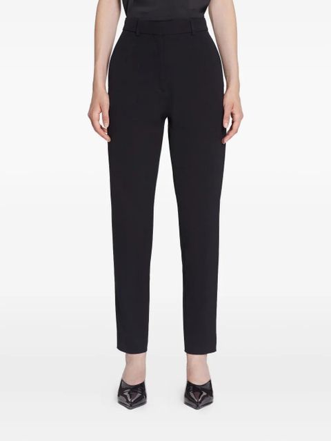 Lanvin pleated cotton trousers - Black