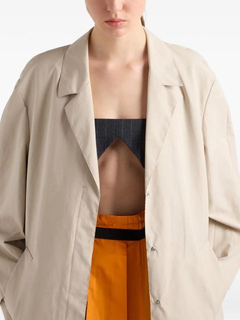 Prada single-breasted coat - Neutrals