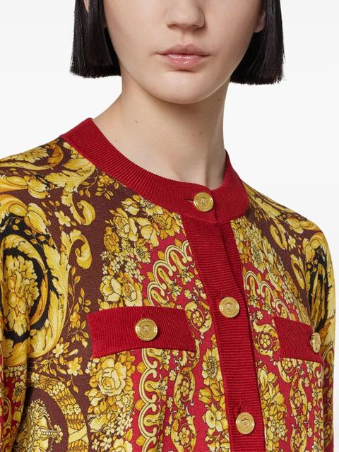 Versace Barocco cardigan - Red