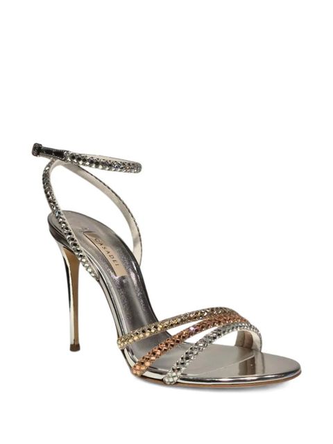 Casadei embellished heeled sandals - Silver