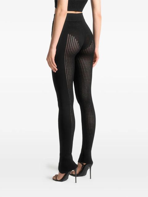 Manière De Voir knitted high waisted trousers - Black