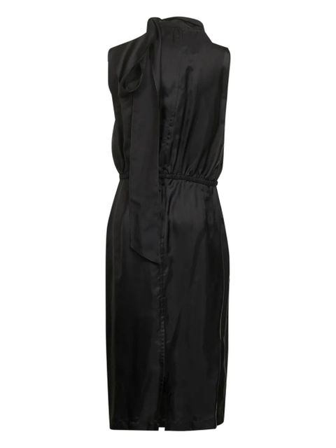 Gucci lavallière tie buckle belt dress - Black