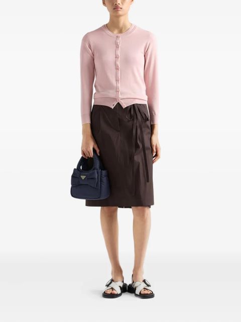 Prada bow-embellished tote bag - Blue