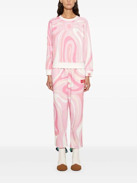 PUCCI Marmo-print fleece sweatshirt - Pink