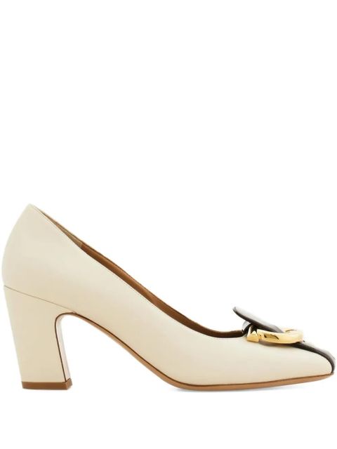 Ferragamo 70mm Gancini pumps - White - zdjęcie produktu nr 1