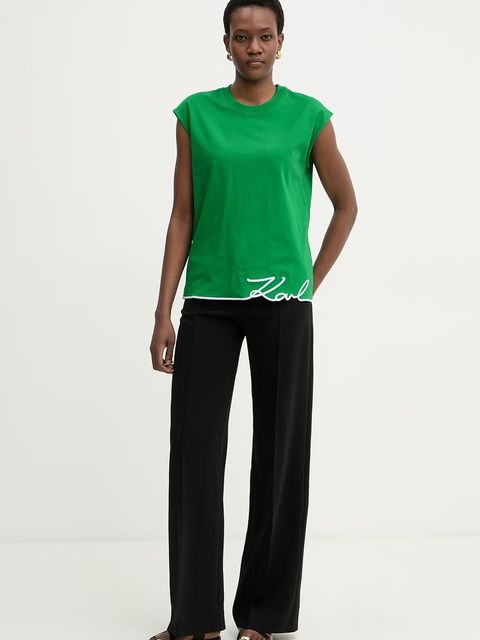 Karl Lagerfeld top damski bawełniany - zdjęcie produktu nr 1