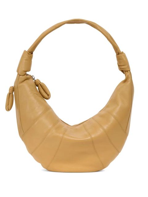 LEMAIRE Fortune Croissant leather shoulder - Yellow - zdjęcie produktu nr 1