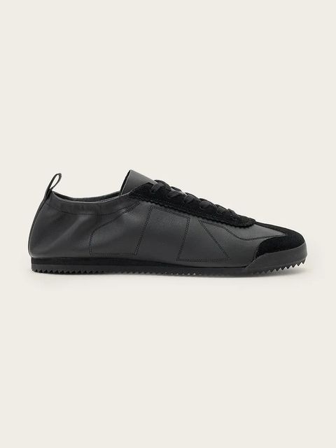 AllSaints sneakersy skórzane Kenny Runner damskie kolor czarny W116FC