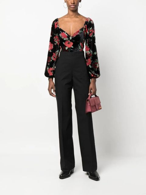 TWINSET high-waisted straight-leg trousers - Black - zdjęcie produktu nr 2